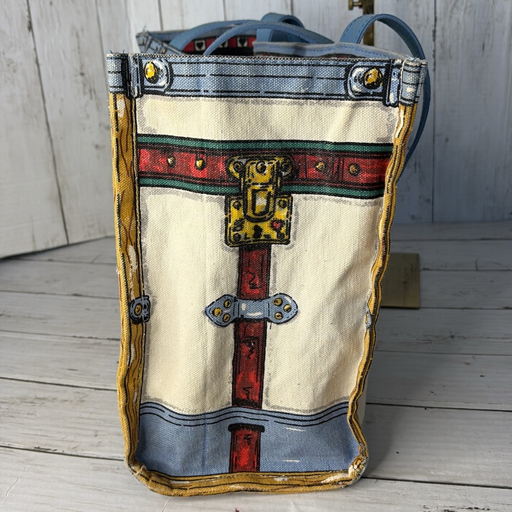 Brighton "In Love We Trust" Canvas Tote Bag - Picture 6 of 12